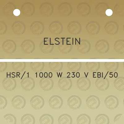 elstein-hsr1-1000-w-230-v-ebi50