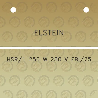 elstein-hsr1-250-w-230-v-ebi25