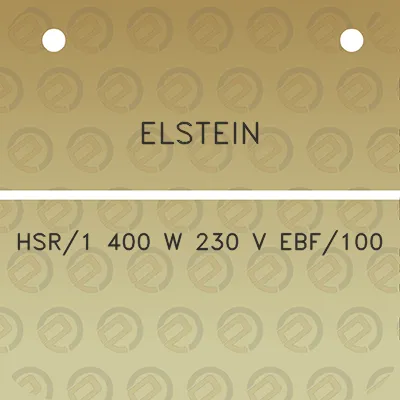 elstein-hsr1-400-w-230-v-ebf100