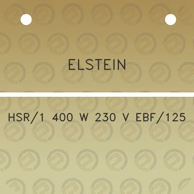 elstein-hsr1-400-w-230-v-ebf125