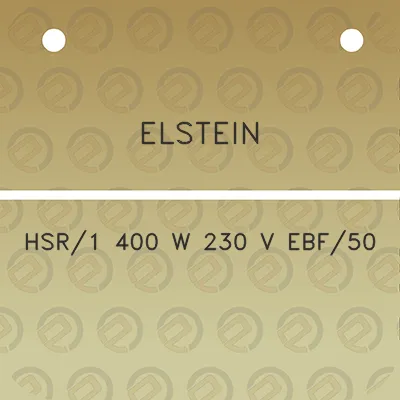 elstein-hsr1-400-w-230-v-ebf50