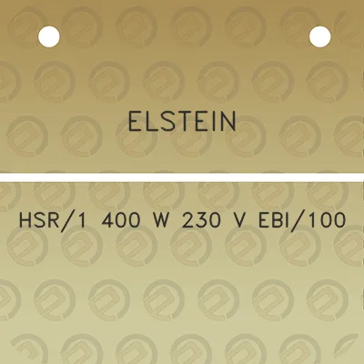 elstein-hsr1-400-w-230-v-ebi100