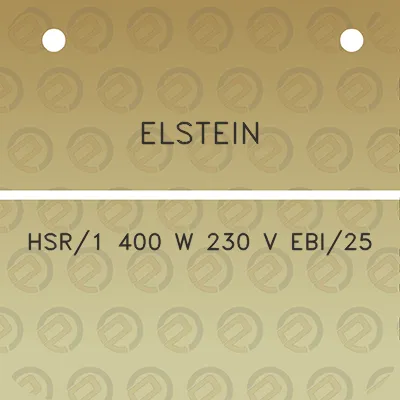 elstein-hsr1-400-w-230-v-ebi25