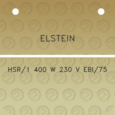 elstein-hsr1-400-w-230-v-ebi75