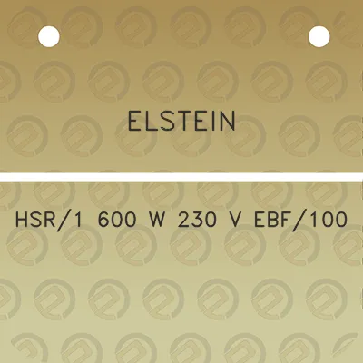 elstein-hsr1-600-w-230-v-ebf100