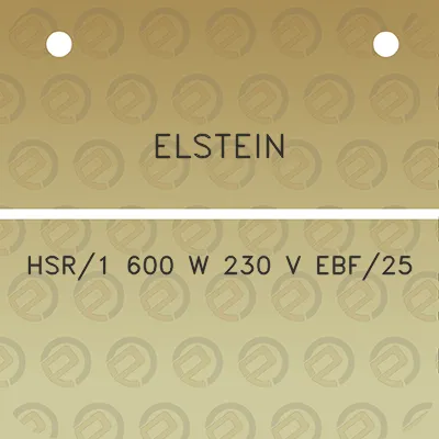 elstein-hsr1-600-w-230-v-ebf25