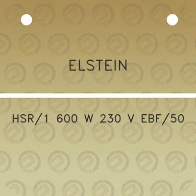 elstein-hsr1-600-w-230-v-ebf50