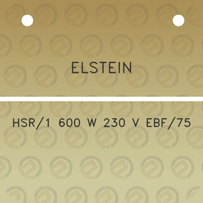 elstein-hsr1-600-w-230-v-ebf75