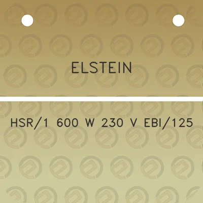 elstein-hsr1-600-w-230-v-ebi125