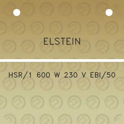 elstein-hsr1-600-w-230-v-ebi50