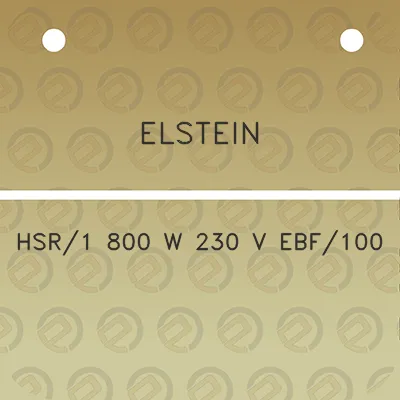 elstein-hsr1-800-w-230-v-ebf100