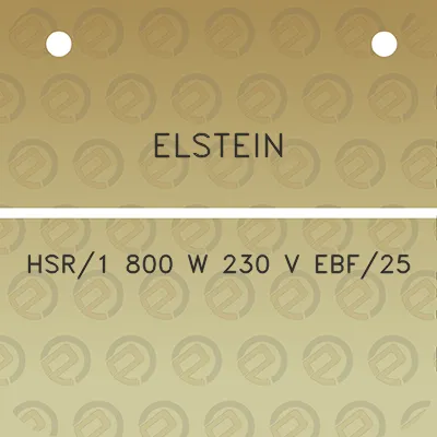 elstein-hsr1-800-w-230-v-ebf25