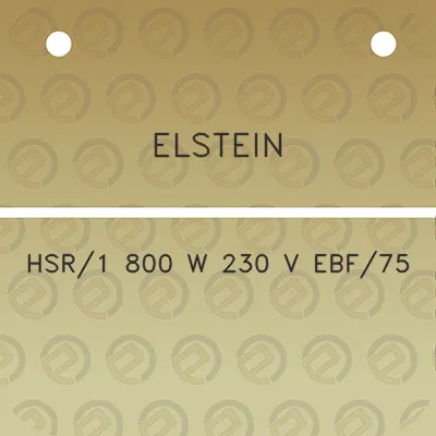 elstein-hsr1-800-w-230-v-ebf75