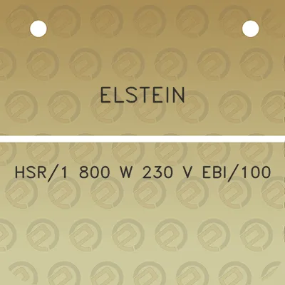 elstein-hsr1-800-w-230-v-ebi100