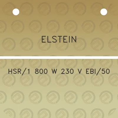 elstein-hsr1-800-w-230-v-ebi50