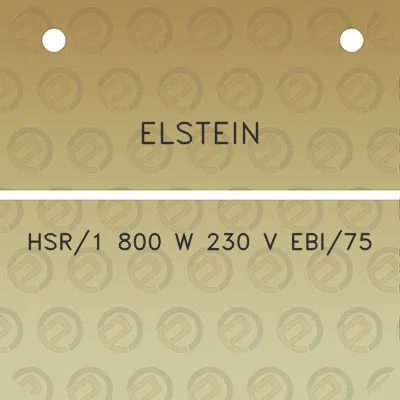 elstein-hsr1-800-w-230-v-ebi75