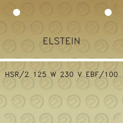 elstein-hsr2-125-w-230-v-ebf100