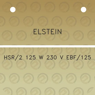 elstein-hsr2-125-w-230-v-ebf125