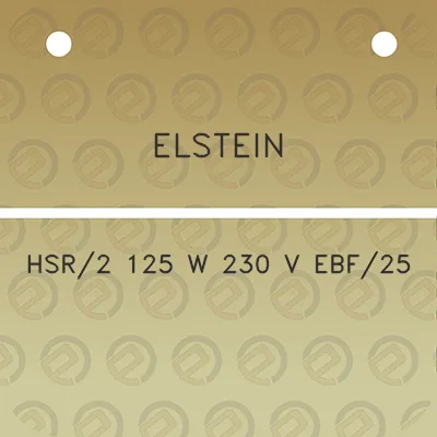 elstein-hsr2-125-w-230-v-ebf25