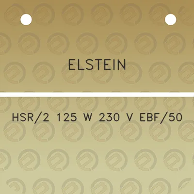 elstein-hsr2-125-w-230-v-ebf50