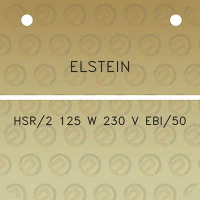 elstein-hsr2-125-w-230-v-ebi50