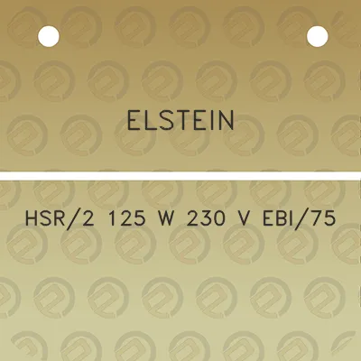 elstein-hsr2-125-w-230-v-ebi75