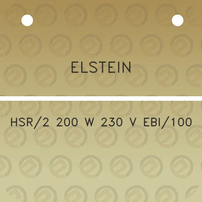 elstein-hsr2-200-w-230-v-ebi100