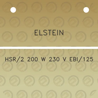 elstein-hsr2-200-w-230-v-ebi125