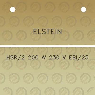 elstein-hsr2-200-w-230-v-ebi25