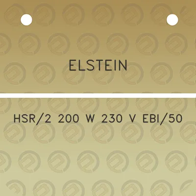 elstein-hsr2-200-w-230-v-ebi50