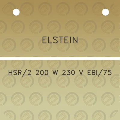 elstein-hsr2-200-w-230-v-ebi75