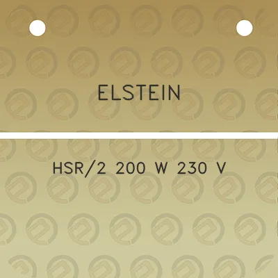 elstein-hsr2-200-w-230-v