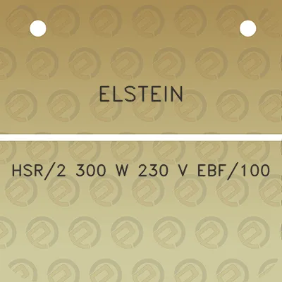 elstein-hsr2-300-w-230-v-ebf100