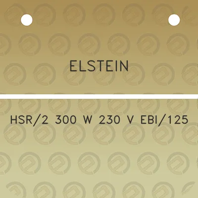 elstein-hsr2-300-w-230-v-ebi125