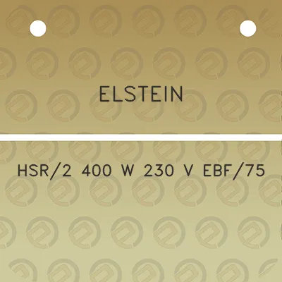 elstein-hsr2-400-w-230-v-ebf75