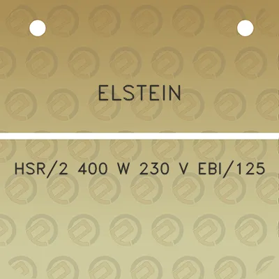 elstein-hsr2-400-w-230-v-ebi125