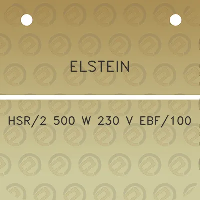 elstein-hsr2-500-w-230-v-ebf100