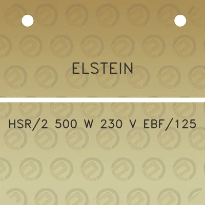 elstein-hsr2-500-w-230-v-ebf125