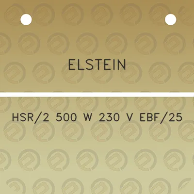 elstein-hsr2-500-w-230-v-ebf25