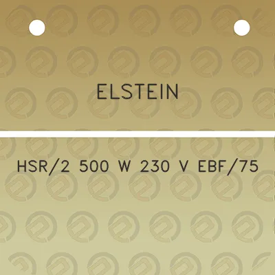 elstein-hsr2-500-w-230-v-ebf75