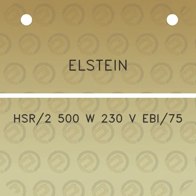 elstein-hsr2-500-w-230-v-ebi75