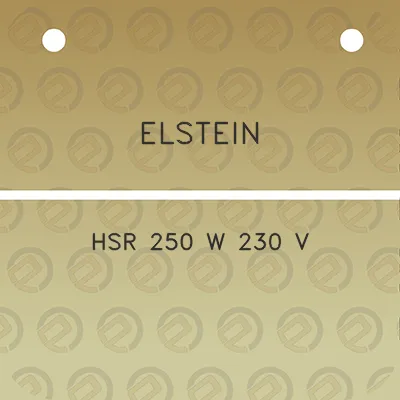 elstein-hsr-250-w-230-v