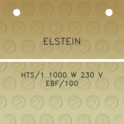 elstein-hts1-1000-w-230-v-ebf100