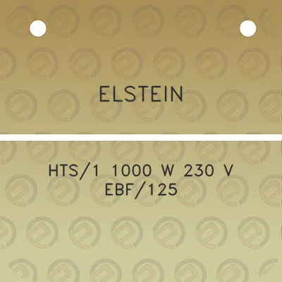 elstein-hts1-1000-w-230-v-ebf125