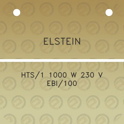 elstein-hts1-1000-w-230-v-ebi100