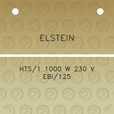 elstein-hts1-1000-w-230-v-ebi125