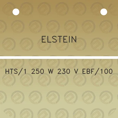 elstein-hts1-250-w-230-v-ebf100