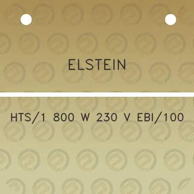 elstein-hts1-800-w-230-v-ebi100