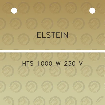 elstein-hts-1000-w-230-v