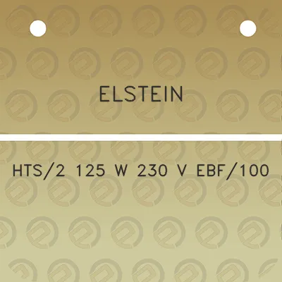 elstein-hts2-125-w-230-v-ebf100